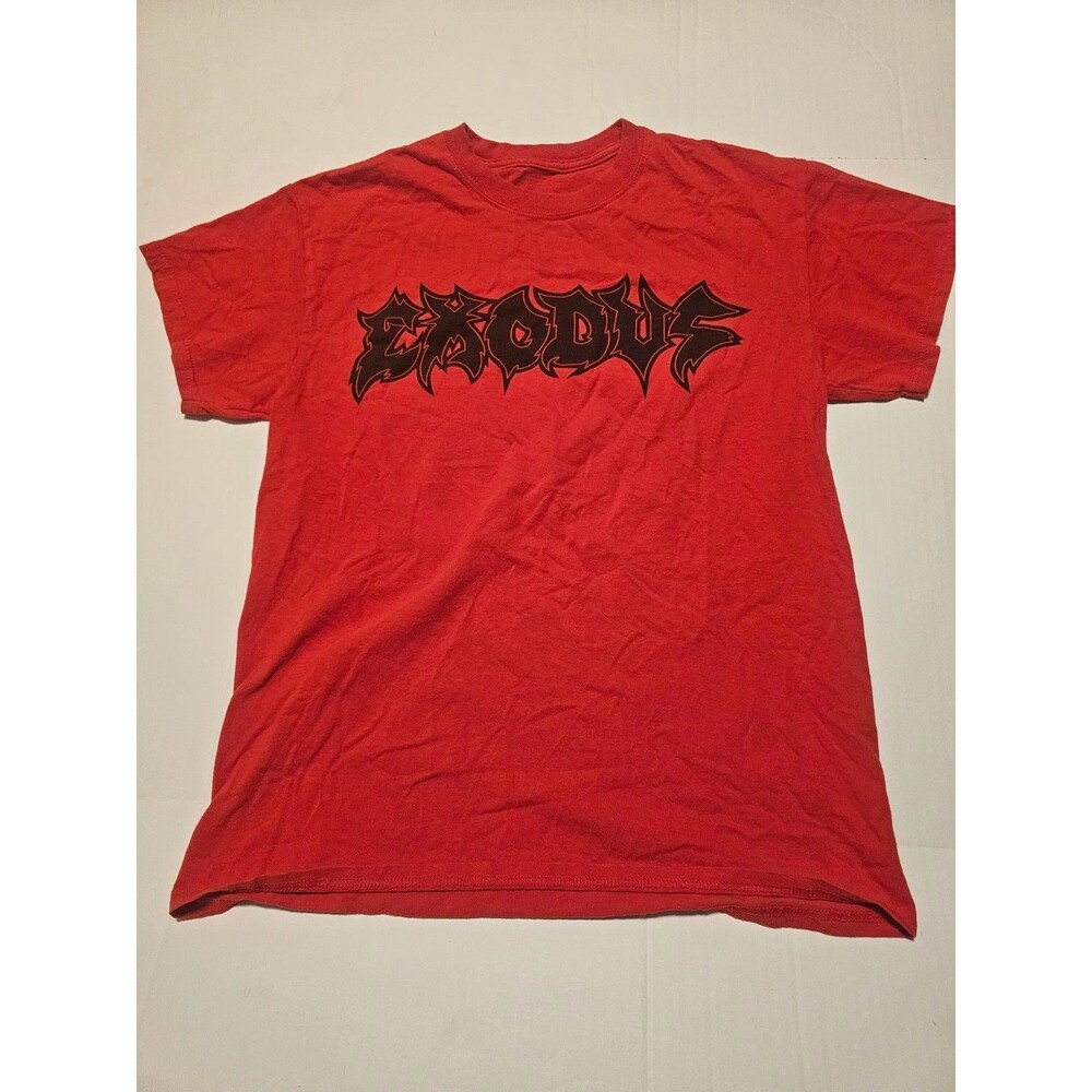 Exodus Metal Command Est 1979 Red Black Graphic T-Shirt Men's Small Thrash Metal
